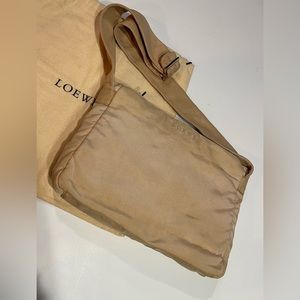 Loewe vintage canvas/leather shoulder bag